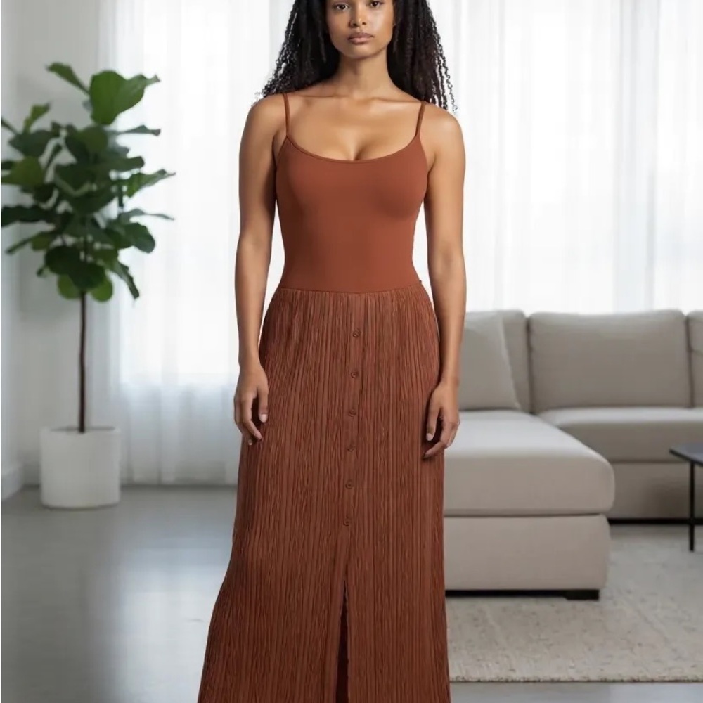 Women’s Button-Front Maxi Skirt
